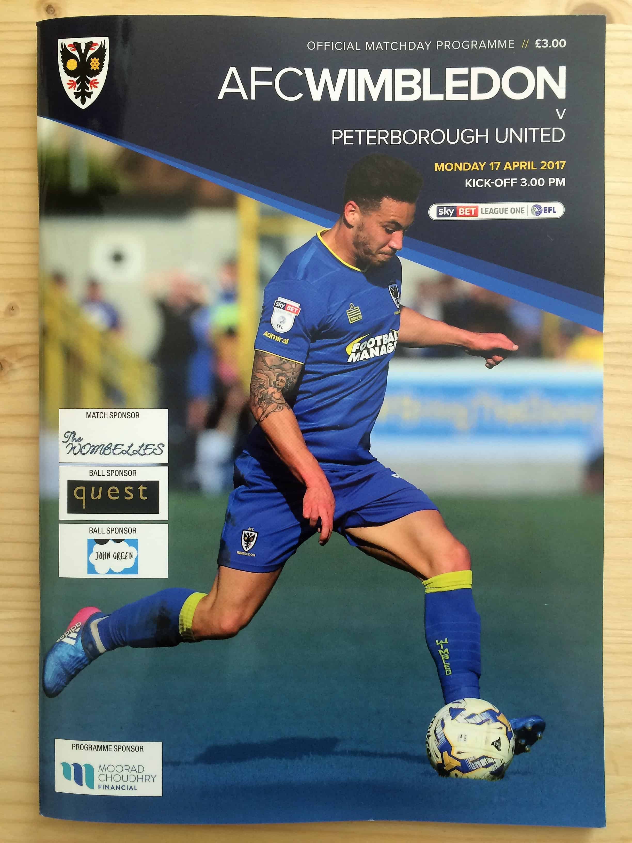 AFC Wimbledon FC v Peterborough United FC